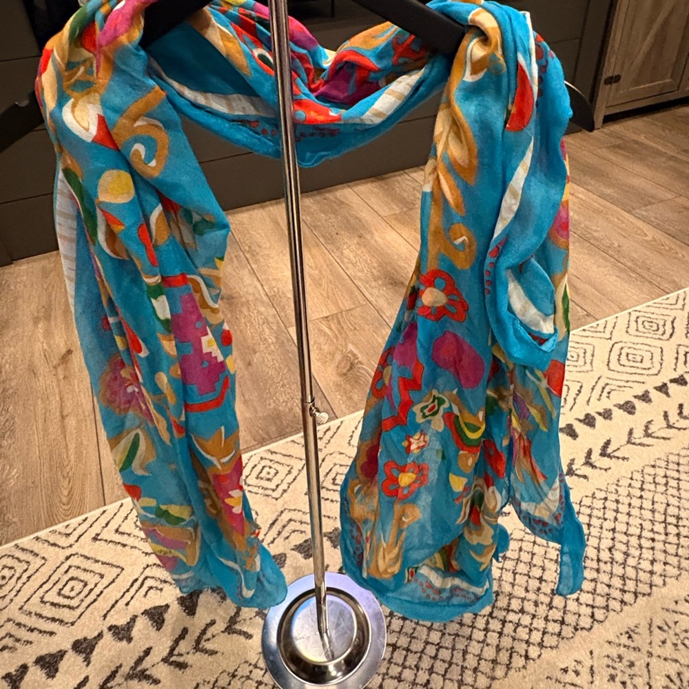 Colorful Floral Scarf